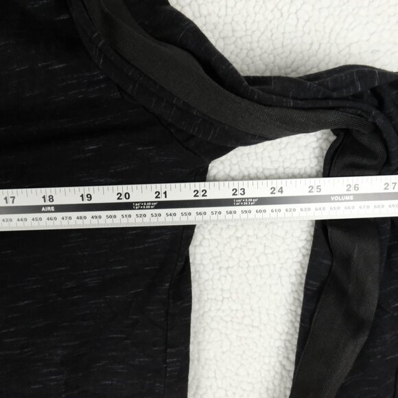 Projek Raw Shirt Mens Medium Black Striped Henley Long Sleeve Tee Lightweight - Picture 7 of 9